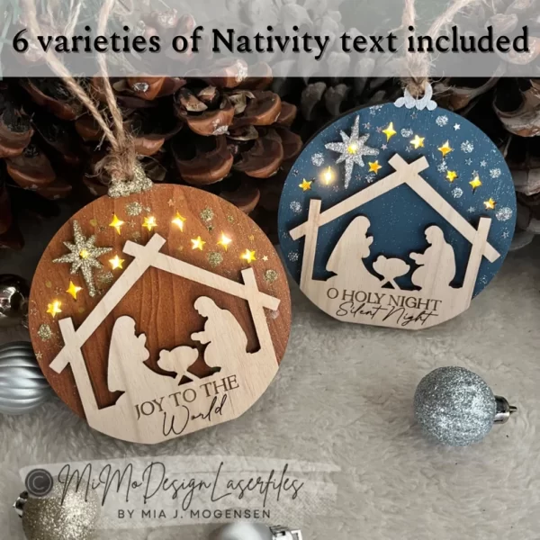 Escenas de Natividad Adorno de luz