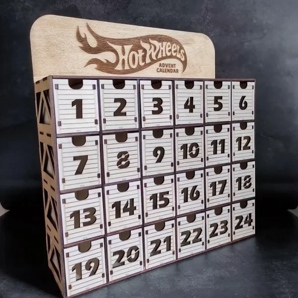 Calendario de Adviento inspirado en Hot Wheels