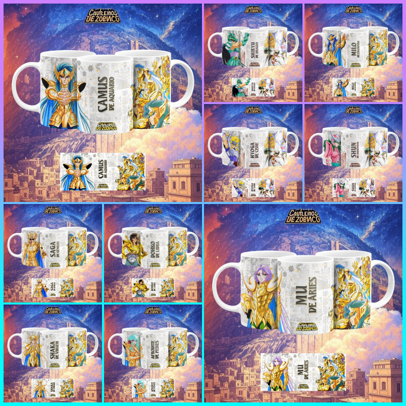 Tazas caballeros del zodiaco