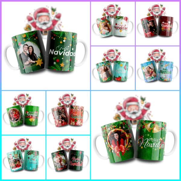 Tazas navideñas con foto