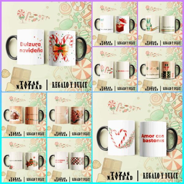 Tazas navidad dulces