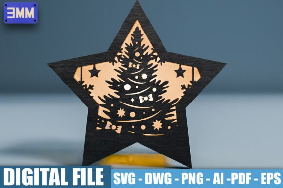 Estrella de Navidad con luz - Imagen 4