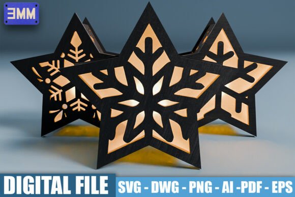 Estrella de Navidad con luz - Imagen 7