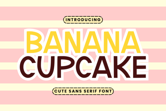 Fuente de cupcake de plátano