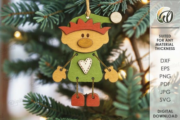 Paquete de adornos de personajes navideños - Imagen 2