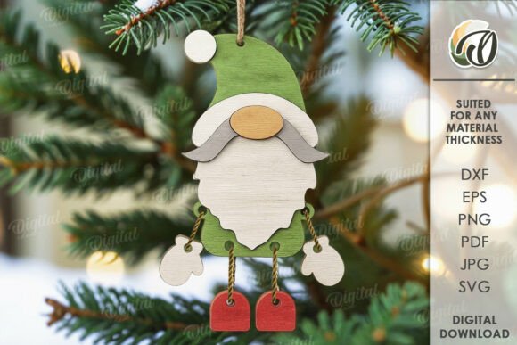Paquete de adornos de personajes navideños - Imagen 8