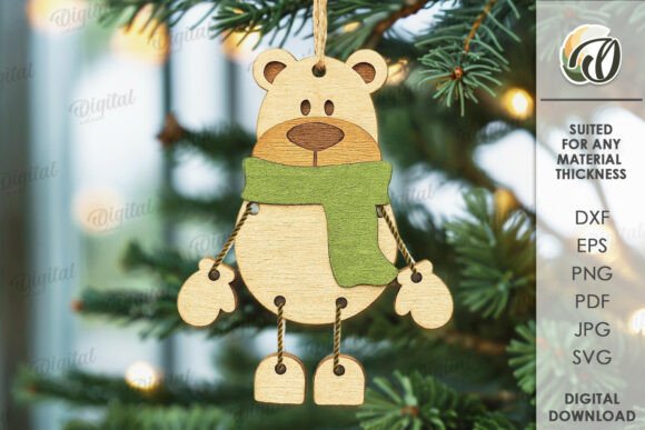 Paquete de adornos de personajes navideños - Imagen 9