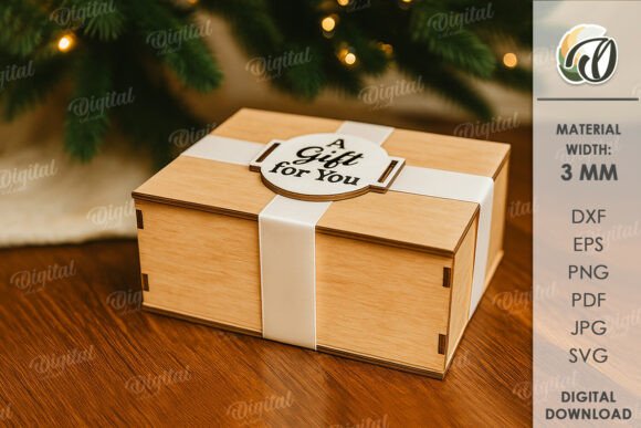 Paquete de cajas de regalo decorativas navideñas - Imagen 8