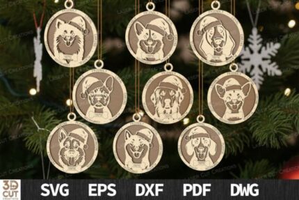Paquete de adornos navideños para perros
