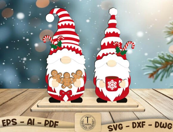 Paquete de gnomos navideños
