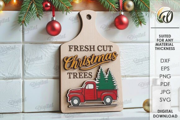 Paquete de mini tablas de cortar navideñas - Imagen 9