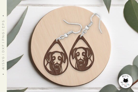 Paquete de pendientes de lágrima con forma de perro - Imagen 4