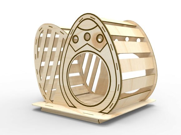 Casa de gato con forma de huevo de Pascua - Imagen 5