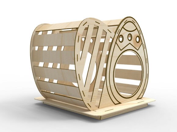 Casa de gato con forma de huevo de Pascua - Imagen 6