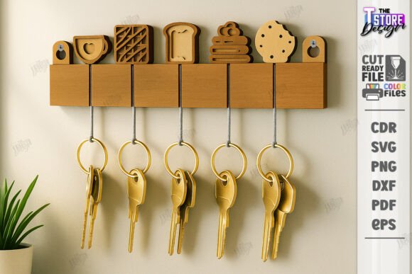 Paquete de llaveros familiares de pared - Imagen 3