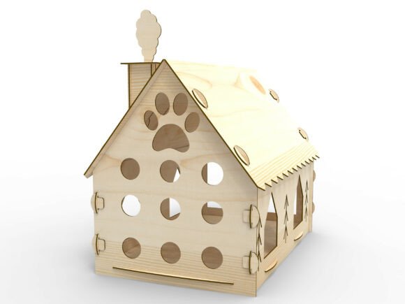 Casa de gato navideña - Imagen 5