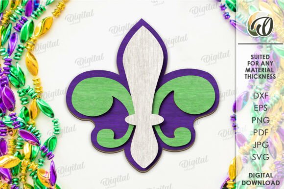Paquete de bandejas escalonadas para Mardi Gras - Imagen 9