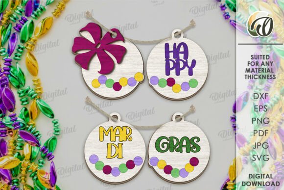 Paquete de bandejas escalonadas para Mardi Gras - Imagen 11