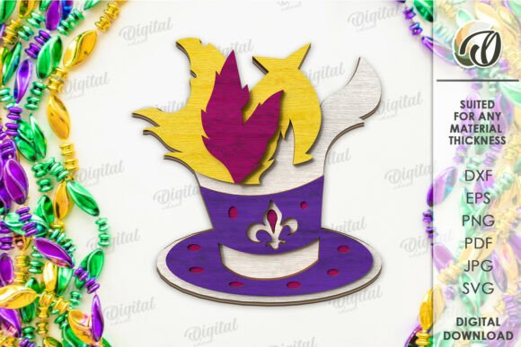 Paquete de bandejas escalonadas para Mardi Gras - Imagen 2
