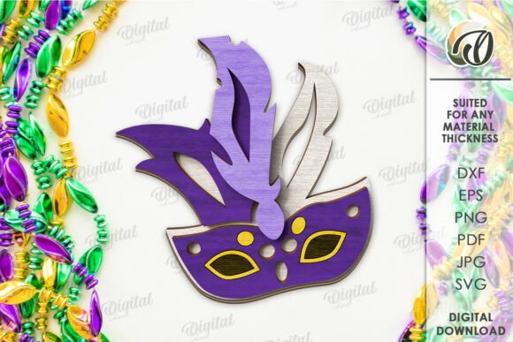 Paquete de bandejas escalonadas para Mardi Gras - Imagen 3