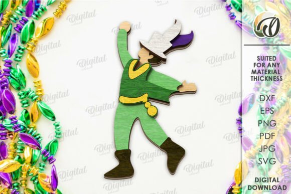 Paquete de bandejas escalonadas para Mardi Gras - Imagen 4