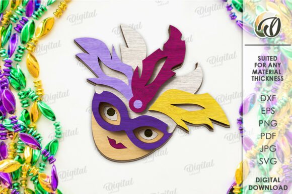 Paquete de bandejas escalonadas para Mardi Gras - Imagen 5
