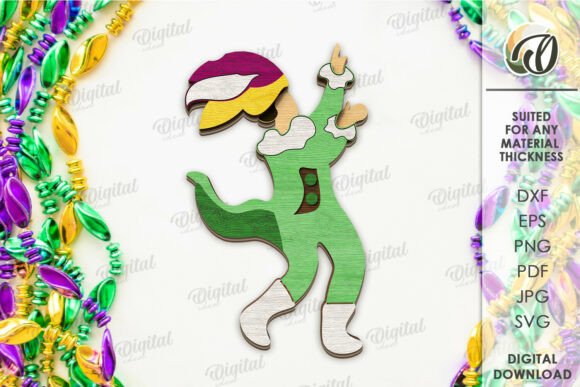 Paquete de bandejas escalonadas para Mardi Gras - Imagen 6