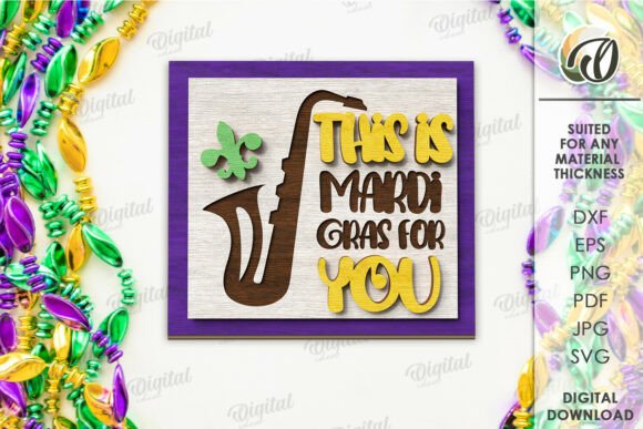 Paquete de bandejas escalonadas para Mardi Gras - Imagen 7