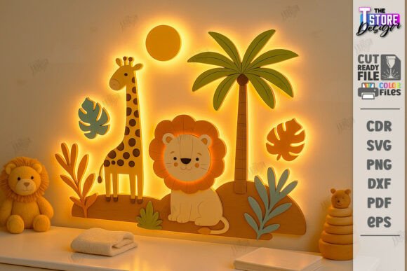 Paquete de decoración luminosa de pared para habitación infantil - Imagen 2