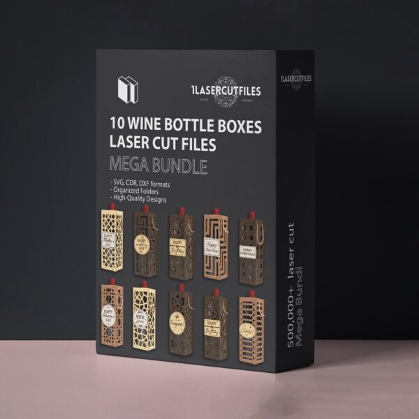 Paquete de cajas de regalo para botellas de vino