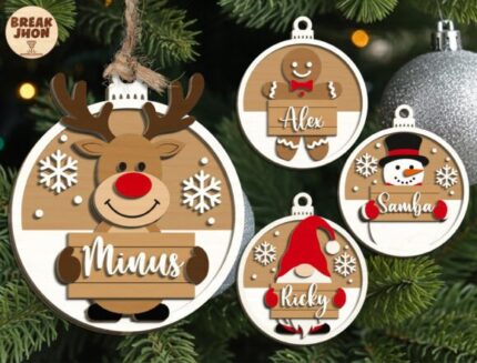 Adorno navideño personalizado