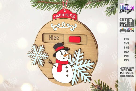 Paquete de adornos de Santa Meter - Imagen 4
