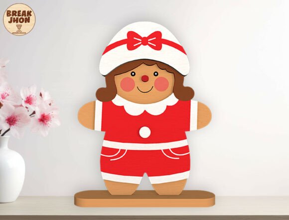 Familia de galletas de jengibre de pie - Imagen 3