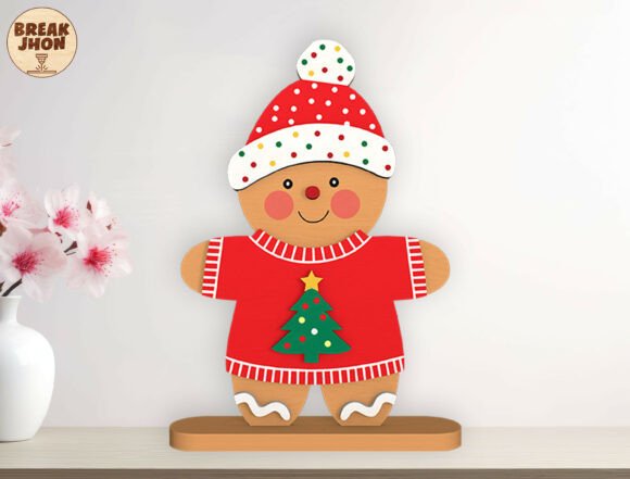 Familia de galletas de jengibre de pie - Imagen 4