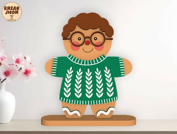 Familia de galletas de jengibre de pie - Imagen 5