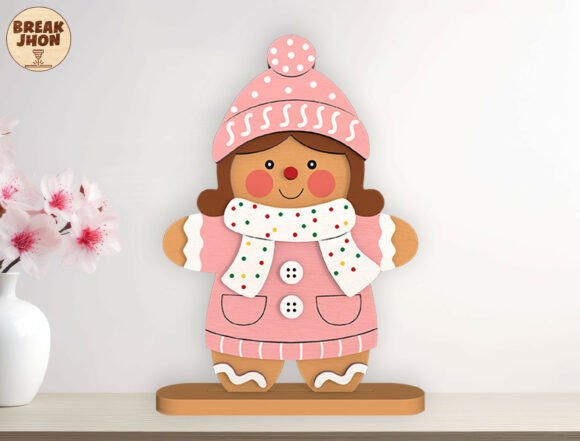 Familia de galletas de jengibre de pie - Imagen 6
