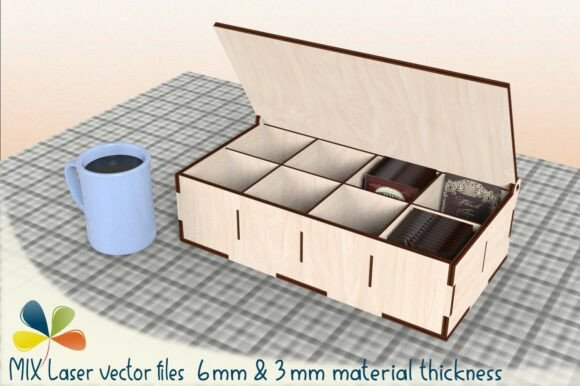 Caja de almacenamiento de bolsitas de té