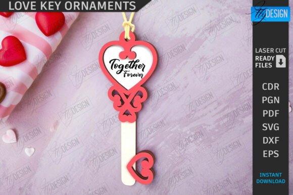 Paquete de adornos de llaves para el Día de San Valentín - Imagen 4