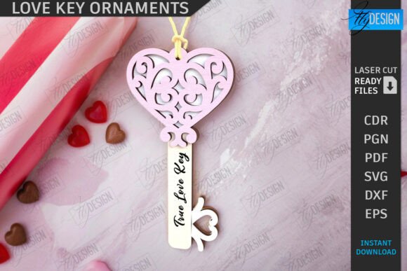 Paquete de adornos de llaves para el Día de San Valentín - Imagen 6