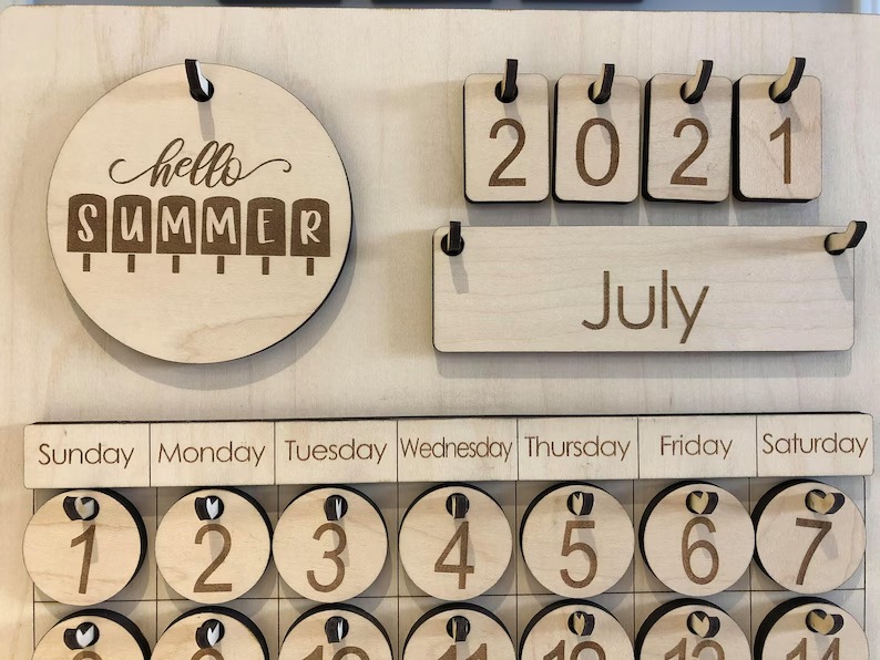 Calendario perpetuo, diario, semanal y mensual - Imagen 2