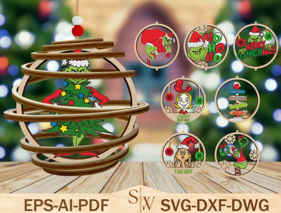 Adorno navidad grinch