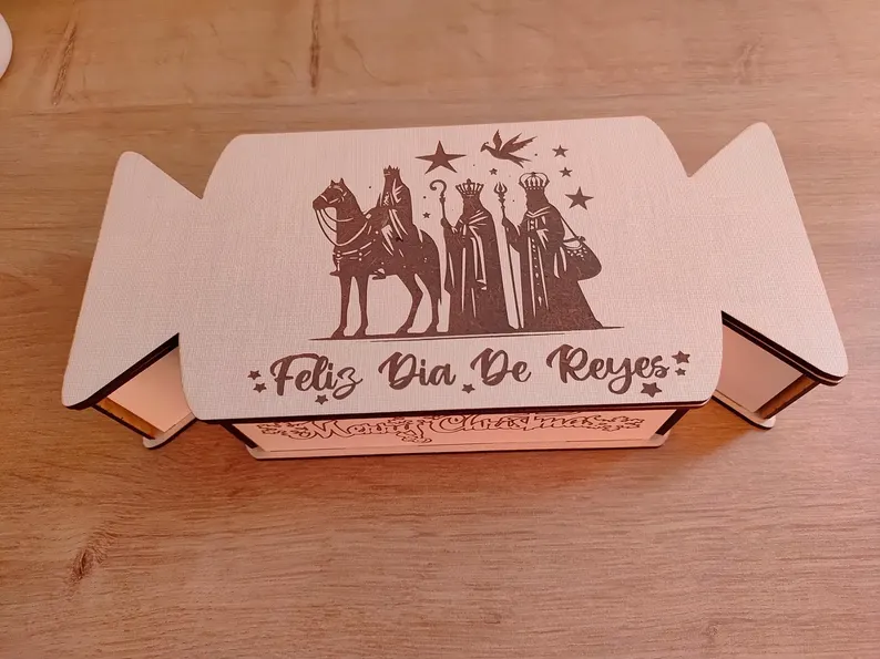Cajas de dulces navideñas de los reyes magos - Imagen 2