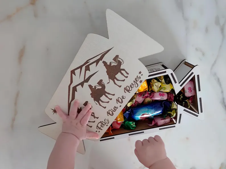 Cajas de dulces navideñas de los reyes magos - Imagen 7