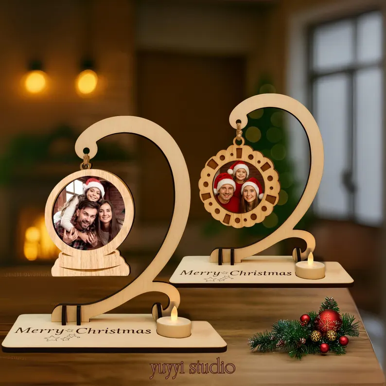 Adorno fotográfico con soporte para vela - Imagen 4