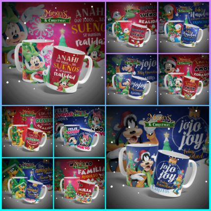 Tazas navideñas disney
