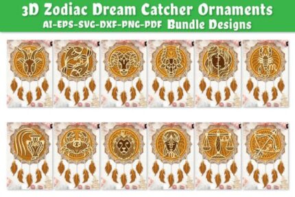 Adornos atrapasueños del zodiaco