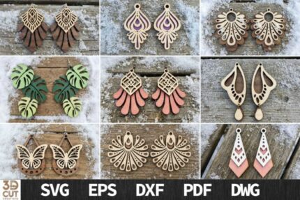 Paquete de pendientes bohemios en capas