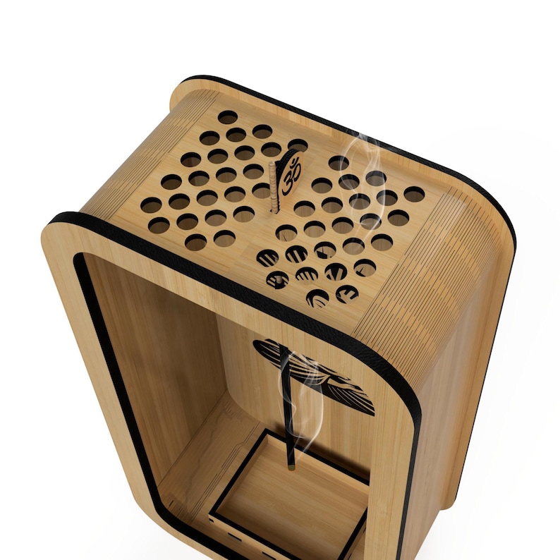 Caja quemador de incienso de vela led - Imagen 3