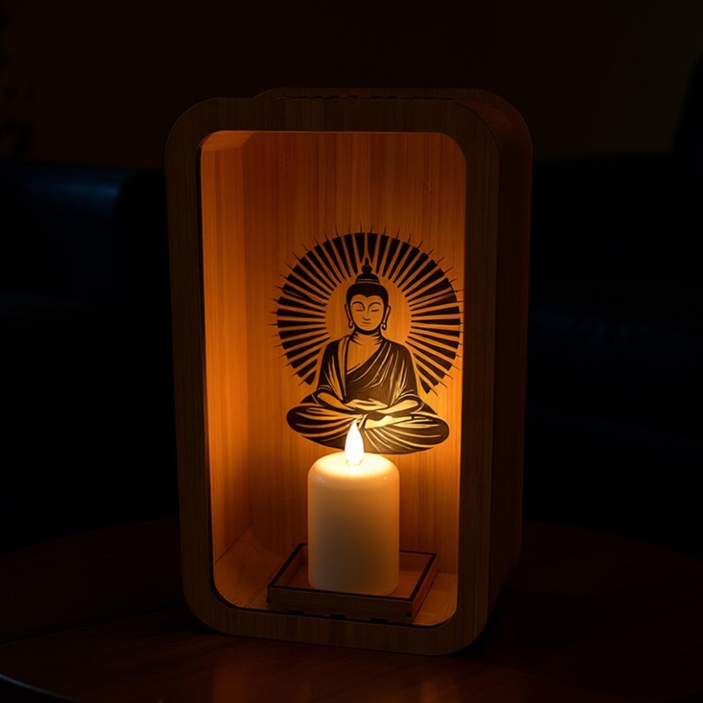 Caja quemador de incienso de vela led - Imagen 4