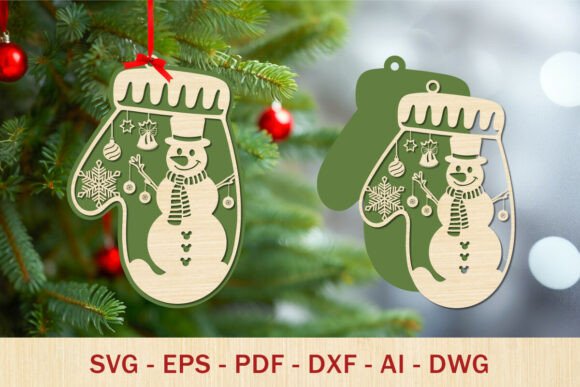 Adornos de guantes navideños - Imagen 8
